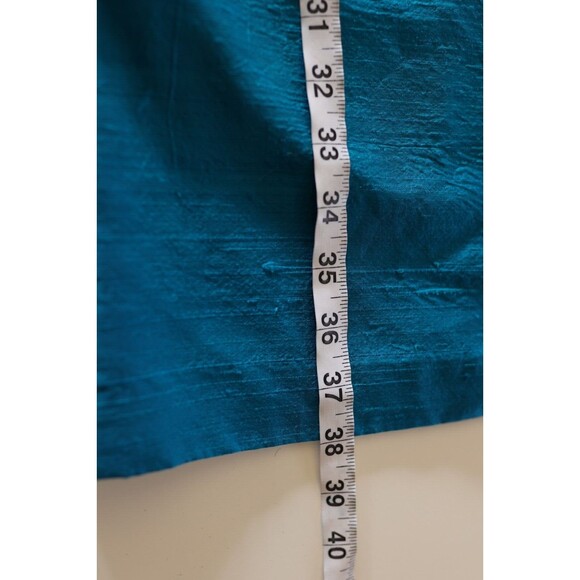 Vintage Spencer Jeremy Dress Silk Royal Blue Short Sheath Retro Empire Waist 6 - Picture 3 of 12